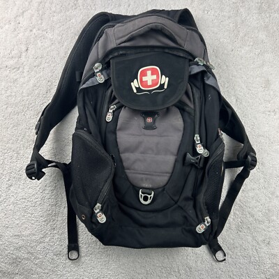 Swiss Gear Backpack Airflow Black Used *One Clip Broken *
