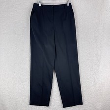 Talbots Black Mid-Rise Tapered Straight Leg Dress Pants Womens Size 10P