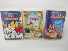 Walt Disney Black Diamond VHS tapes lot of 3 - 1662, 1263, 942 Preowned