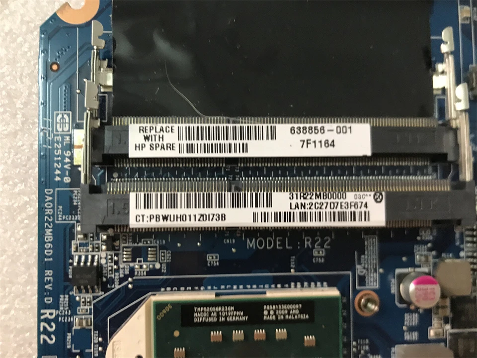 638856-001 For HP laptop pavilion G4 G4-1000 G6 G7 AMD Motherboard - Image 2 of 3