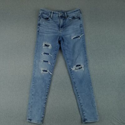 American Eagle Jeans Women's Sz 6 Super Hi Rise Jeggings Stretch Normcore Nice