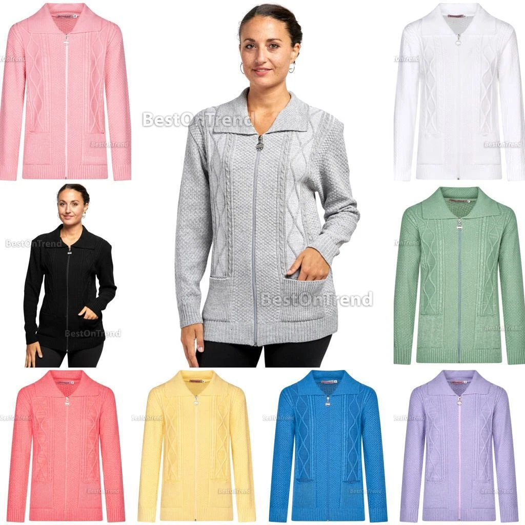 Ladies store zipped cardigan