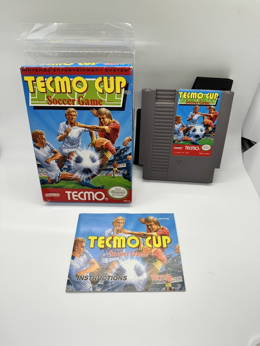 Tecmo Cup Soccer Nintendo NES Complete CIB Rare!