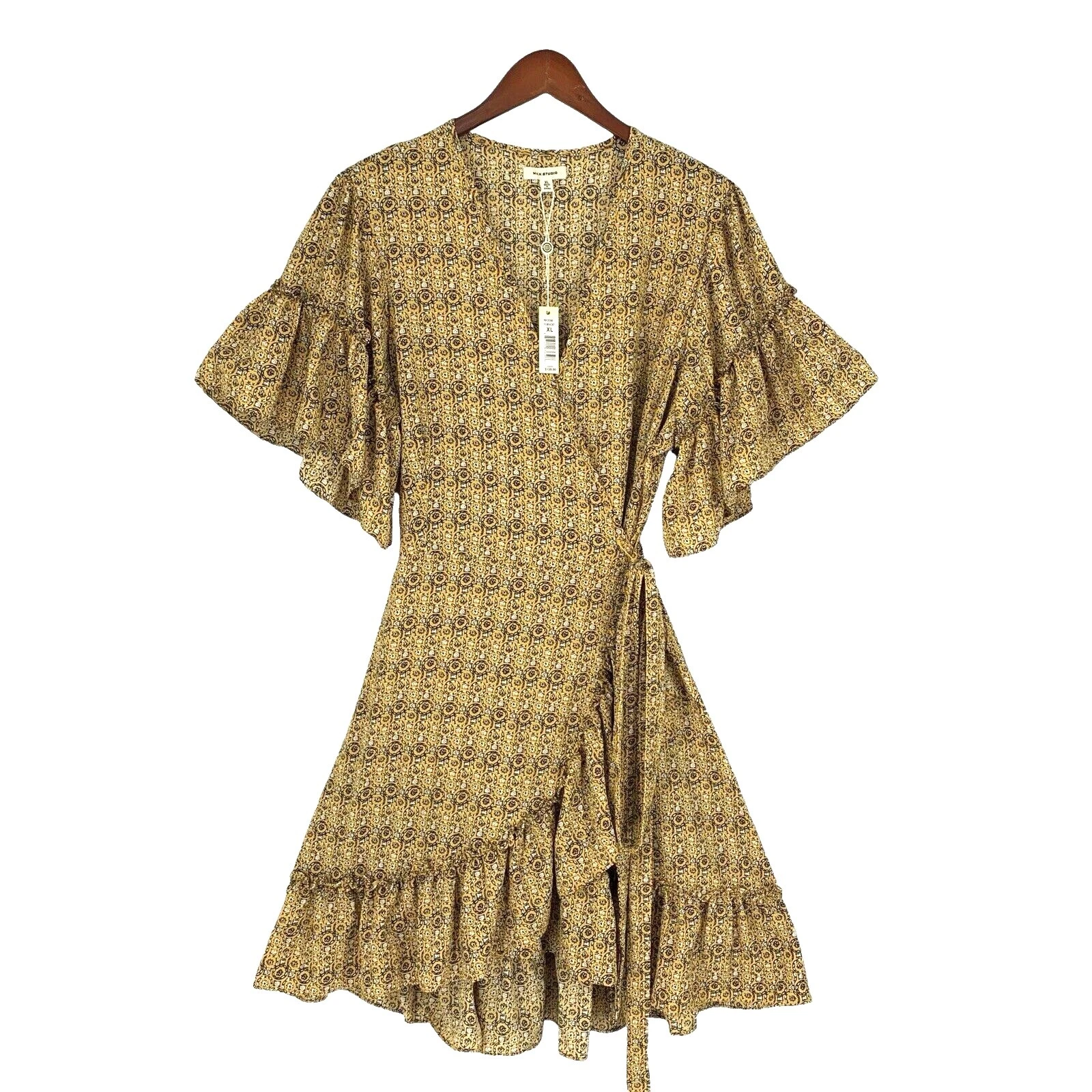 Max Studio Short Sleeve Geometric Dresses for Women