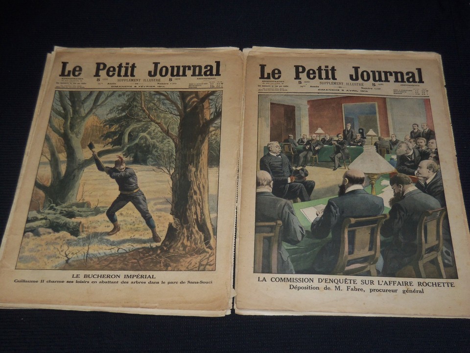 1914 LE PETIT JOURNAL SUPPLEMENT ILLUSTRE MAGAZINES LOT OF 33 NP