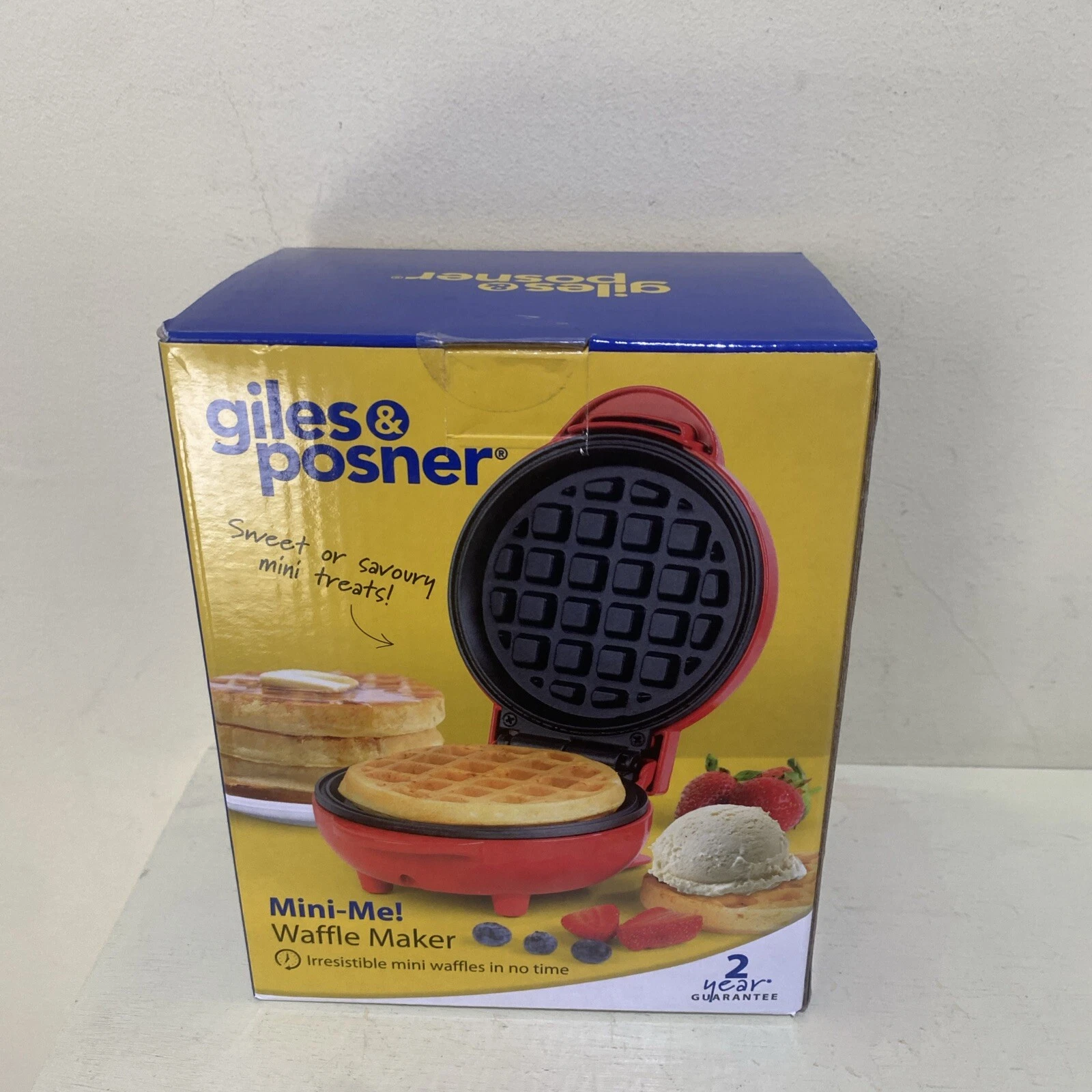 Giles & Posner Mini Me Waffle Maker Red 550W
