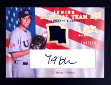 2008 Upper Deck USA Baseball Junior National Team /149 TJ House Patch Auto