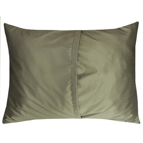Chenille Beige Floral (Mint Begonia) 22"x30" Decorative Lumbar Pillow Cover Sham - Picture 2 of 5