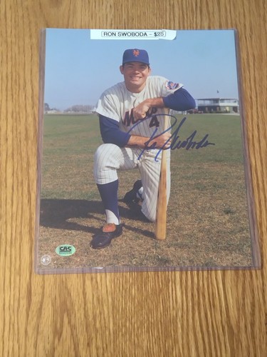 RON SWOBODA New York Mets Autographed Authenticated 8x10 Signed Photo - Sleeved - Picture 4 of 6