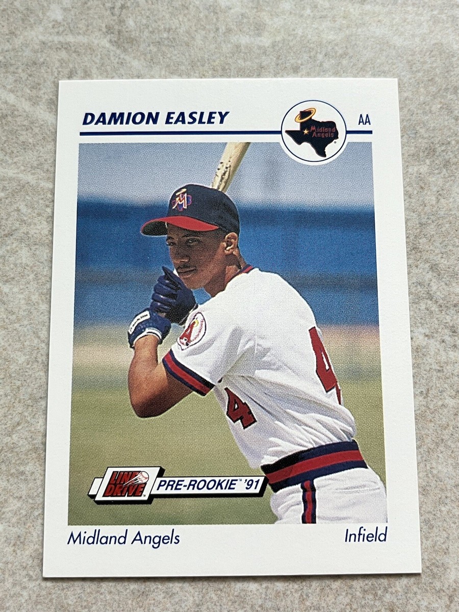 1991 Line Drive Pre-Rookie AA #433 Damion Easley Midland Angels | eBay