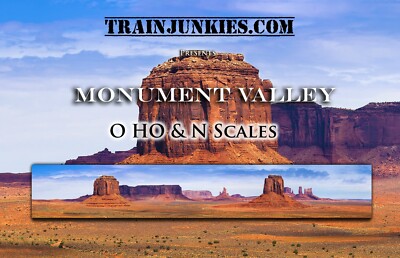 TrainJunkies Monument Valley Model Railroad Backdrop