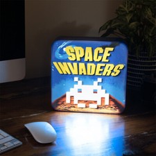 Image of Space Invaders Desk Lamp / Wall Light / Night Light TAITO Arcade NEW