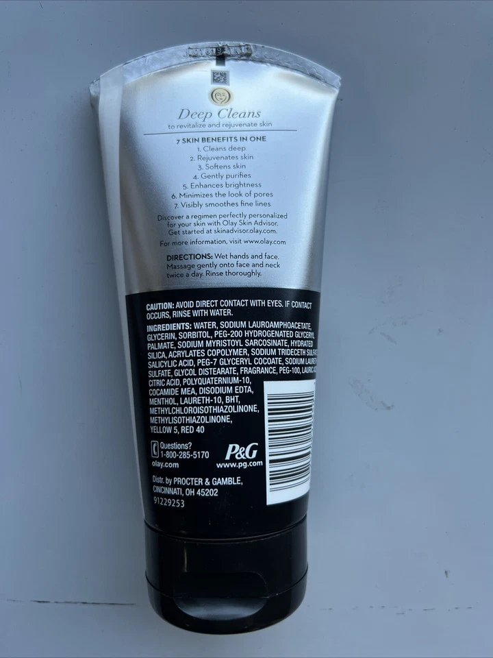 Olay Total Effects Jabón Facial, Exfoliante Refrescante de Cítricos 7 en 1, Paquete de 2 5 fl oz Foto 3 de 3