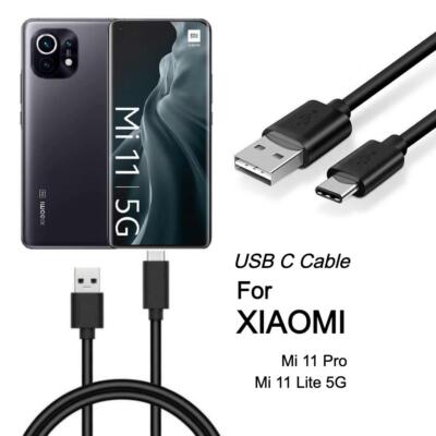 Fast Charging Cable USB Type C Charger Lead For Xiaomi Mi 11
