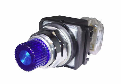SUNS PBM30-EP-D120E-U-P1 30mm 120V LED Blue Pushbutton 9001K2L38LH13 800T-QBH10B