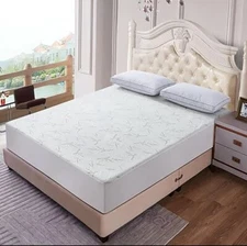 Bamboo Queen Mattress Protector Zippered Matress Encasement Waterproof Cover