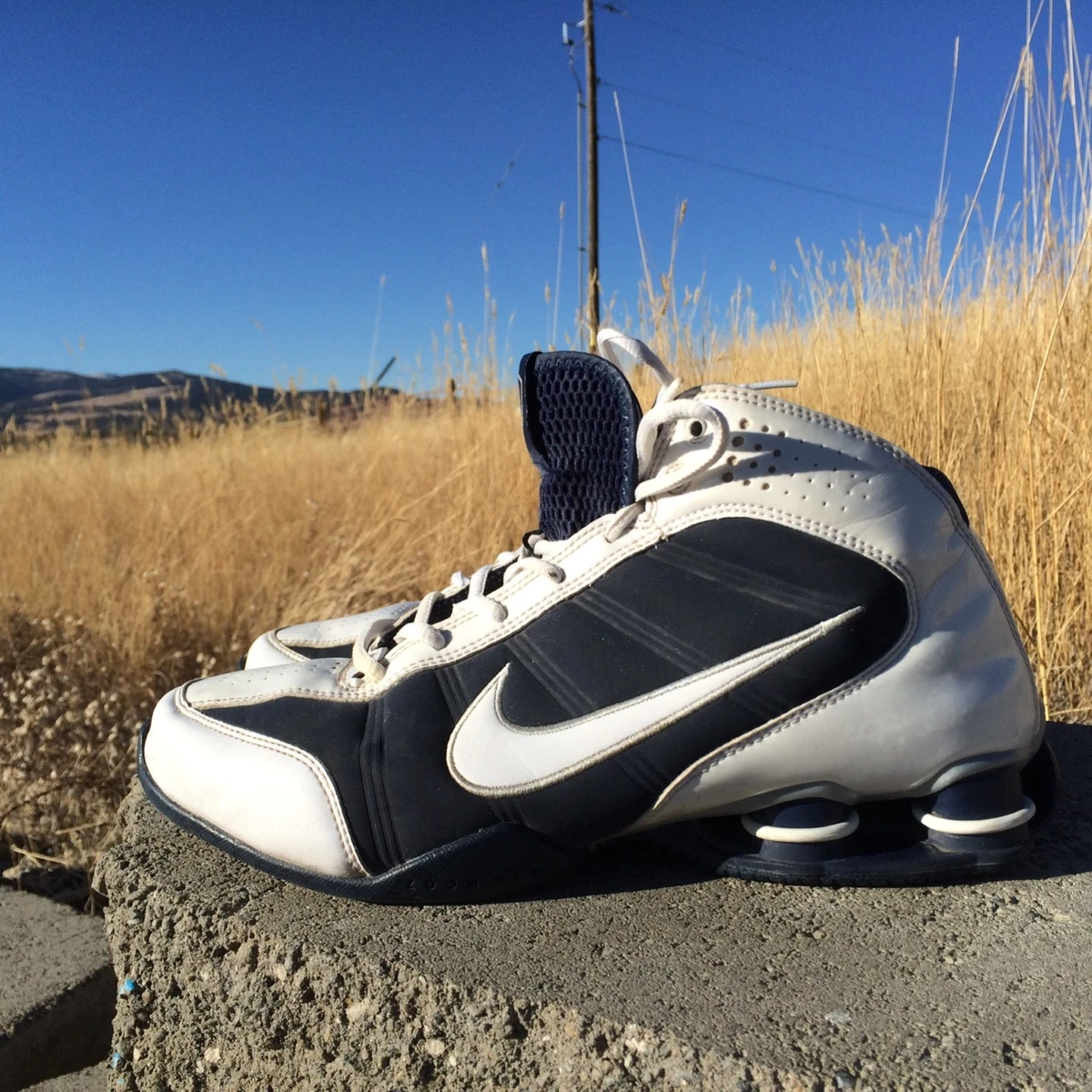 Nike Zoom Air Shox White Basketball Size 9 | eBay