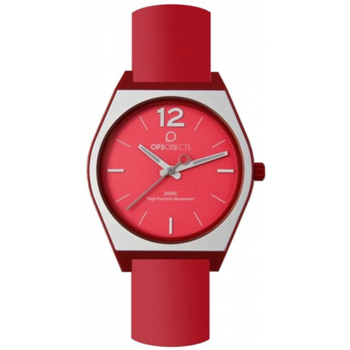 Orologio OPS OBJECTS mod. SHAKE ref. OPSSHL-05 Donna solo tempo gomma rosso  | eBay