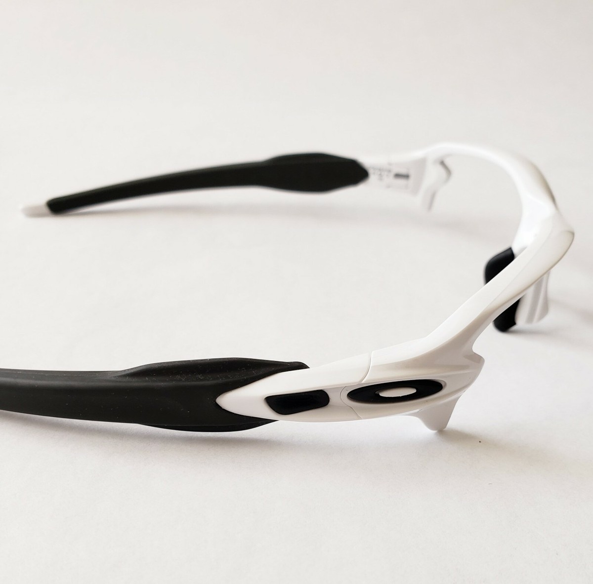 Oakley Flak 2.0 XL Polished White Black Icons Replacement Frame