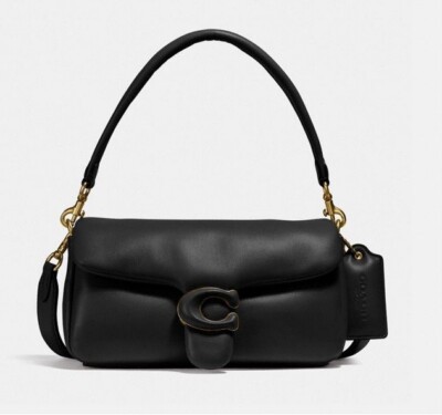 COACH C0772 Pillow tabby shoulder bag 26 Black NWT