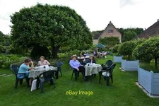 Photo 6x4 Chenies Manor House: Tearoom outdoor seating area Chorleywood  c2017