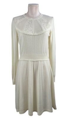 slim knit dress New Retro Striped Halter Neck Open Back Slim Fit Knit Dress main image 0