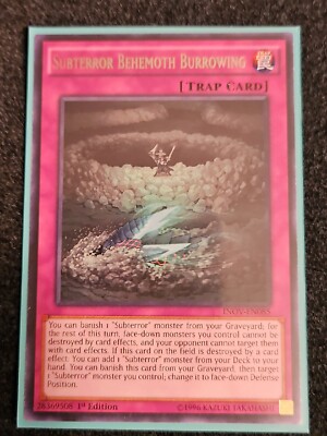 Subterror Behemoth Burrowing INOV-EN085 Yu-Gi-Oh! NM 1st Edition | eBay