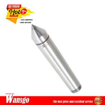 Carbide Tipped Lathe Dead Point Center Morse Taper #2 60 Degree Point ...