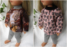 Puppenkleidung ein Schlafanzug für Stehpuppe 46- 50 cm (ohne Puppe Hannah) NEU