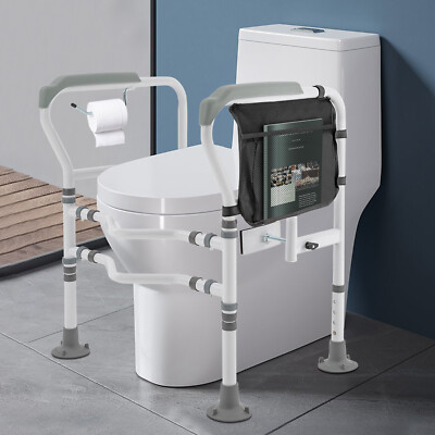 Bathroom Toilet Safety Rail Support Frame Handrail Grab Bar Knee ...