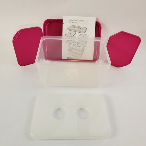 Contenitori Alimentari Trasparenti Portatile CURVE VitaMinder Coperchi Viola Confezione Fredda 2004 - Foto 3 di 11