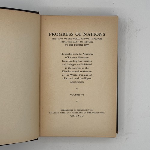 1930 Progress of Nations Complete 10 Volume Set Disabled Veterans of WWI - Picture 16 of 24
