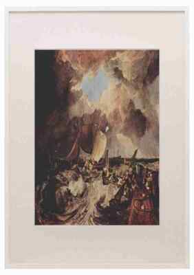 Calais Pier Joseph Mallord Turner A3 A4 gerahmter Druck Bild