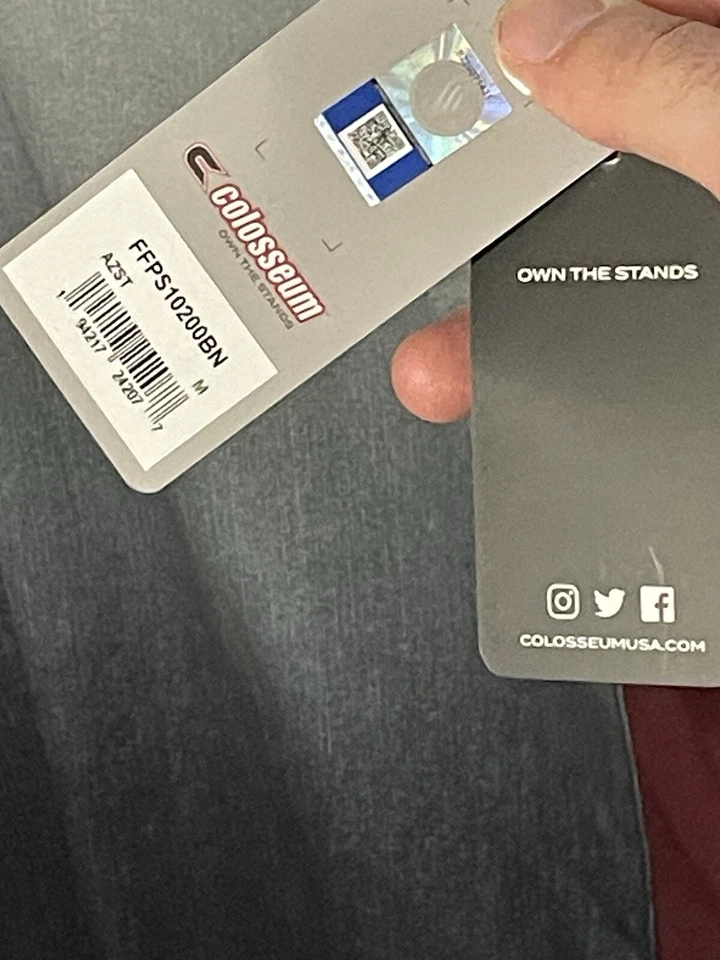 NWT Arizona State University Sun Devils Polo Shirt Colosseum Mens Size M - Image 3 of 4