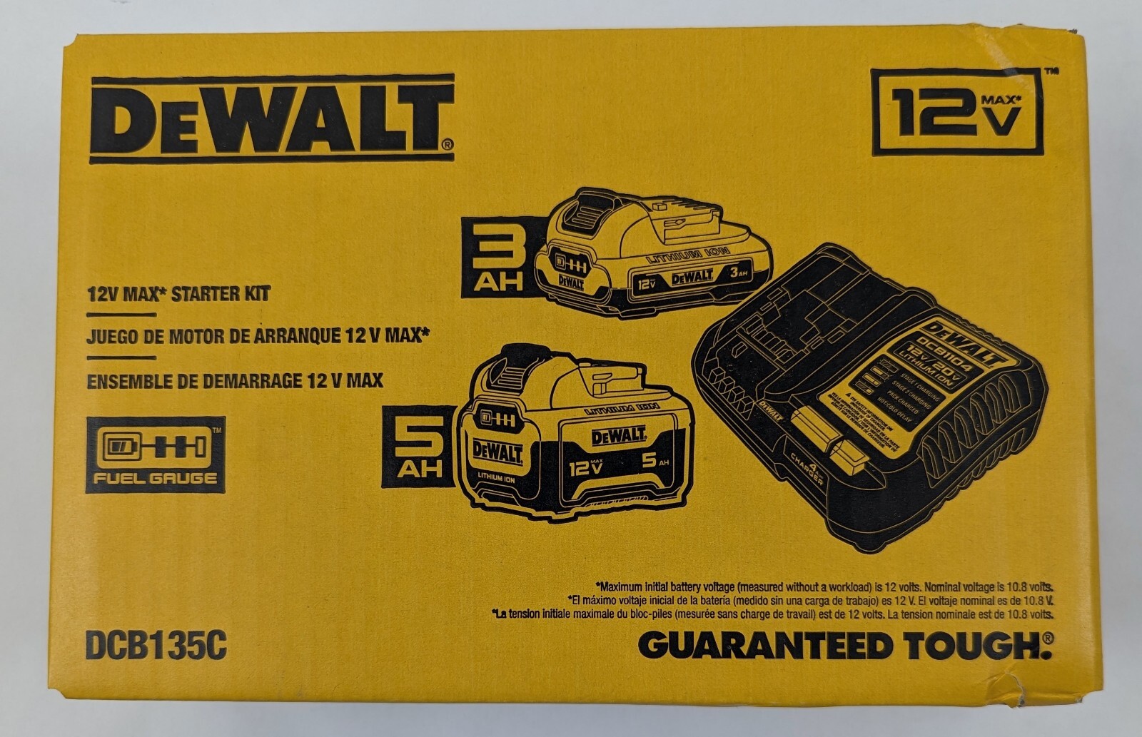 BRAND NEW! DeWalt 12V MAX Starter Kit 2 LiIon Batteries 3Ah and