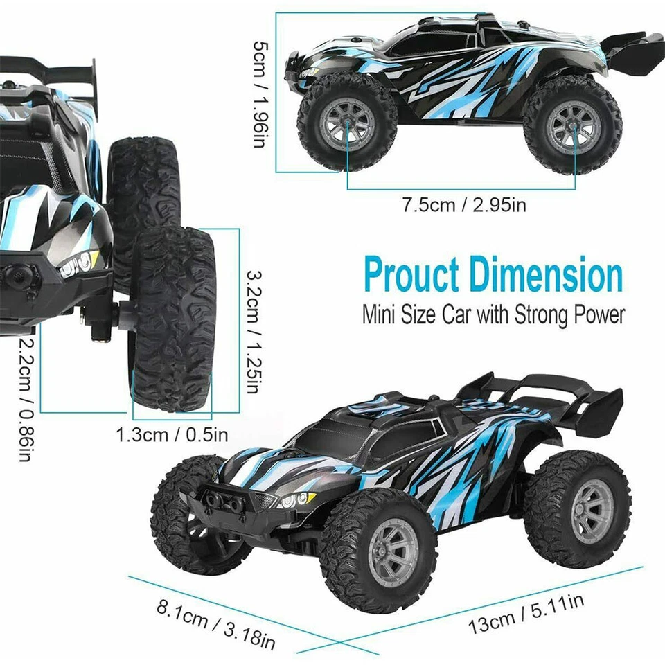 1:32 Off-Road RC Car Remote Control Truck Toy Remote Control 2WD for Kids Gift - Image 2 of 4