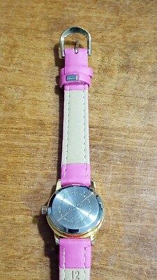 Montre Vintage Femme Quartz - Cadran Rose, Boîtier Argent 40mm - En Marche