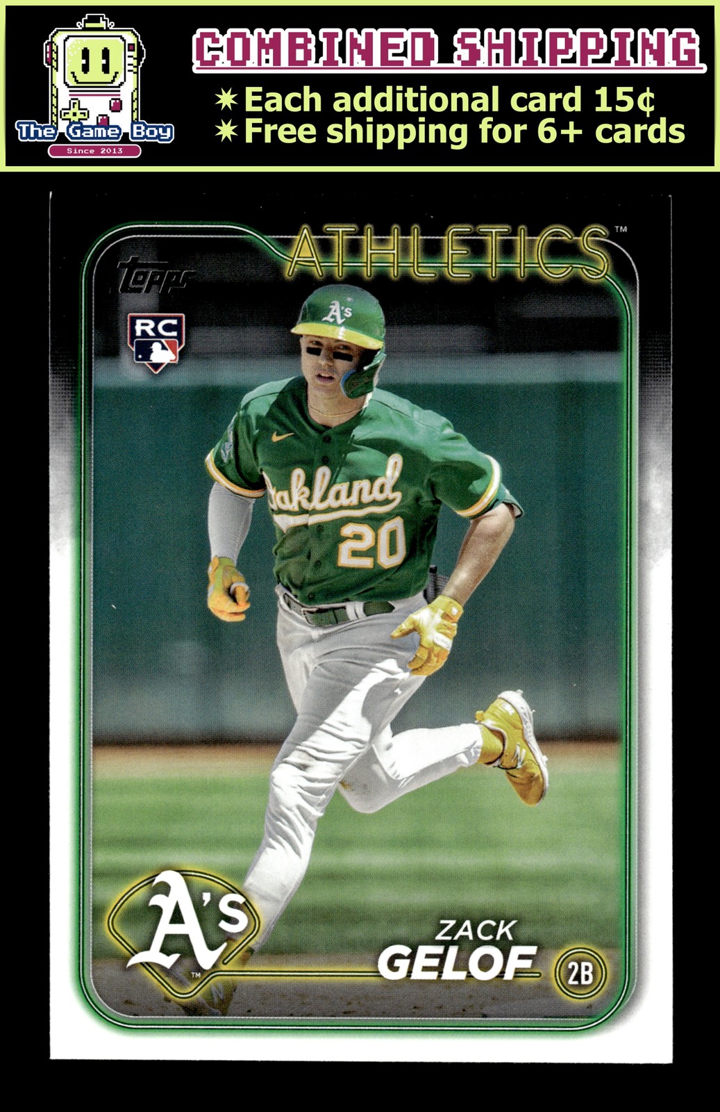 2024 Topps #166 Zack Gelof Oakland Athletics RC