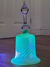 Antique 19th Century Victorian Uranium Glass Bell