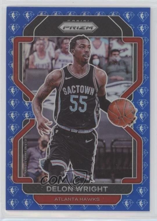 2021-22 Panini Prizm NBA 75th Anniversary Prizm Delon Wright #57 md3