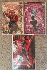 Amazing Spider-Man 1 Cover C & F  & Black Widow 1 J. Scott Campbell Variants