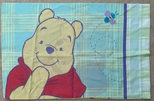Vintage 90 s Disney Winnie The Pooh w/Bee Standard 2 Sided Plaid Pillowcase