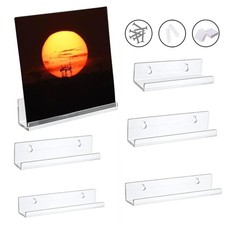 4/7/12inch CD Shelf Acrylic Vinyl Record Holder Record Album Storage Rack