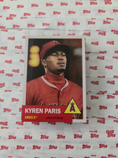TOPPS BASEBALL MLB LIVING SET CARD ANGELS KYREN PARIS #831
