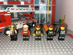 Lego City Fire Lot Of 2 7239 60004: Almost Complete