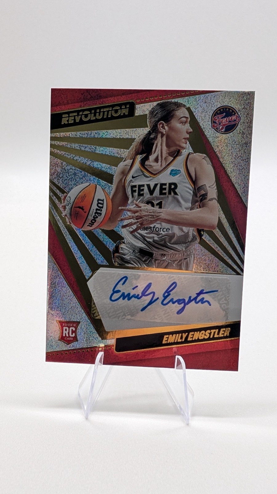 2022 Panini Revolution WNBA Auto #21 Emily Engstler Rookie Fever Free Shipping