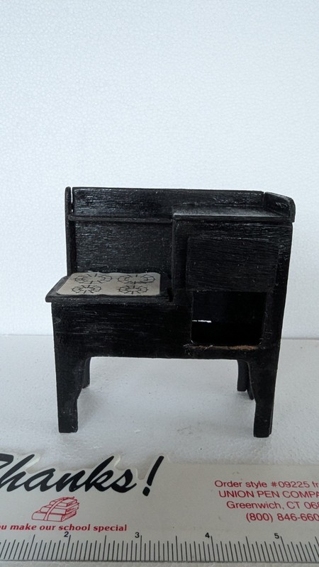 Vintage Handcrafted Wooden Furniture Appliance Dollhouse Stove 1:12
