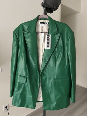 rotate green blazer Farfetch