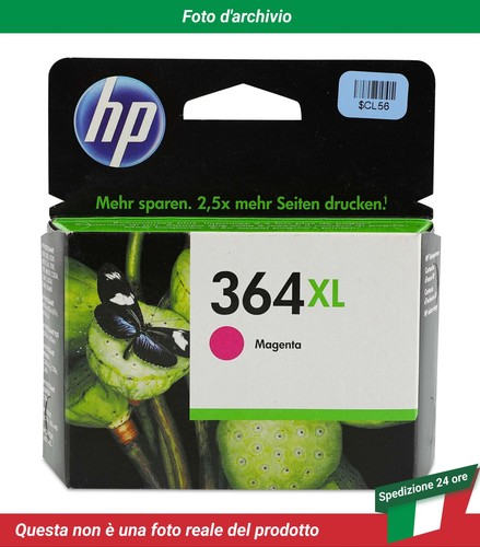 2 Cartucce Inchiostro Magenta Sostitutive Per HP 364 XL (HP364M) Compatibili Non Originali