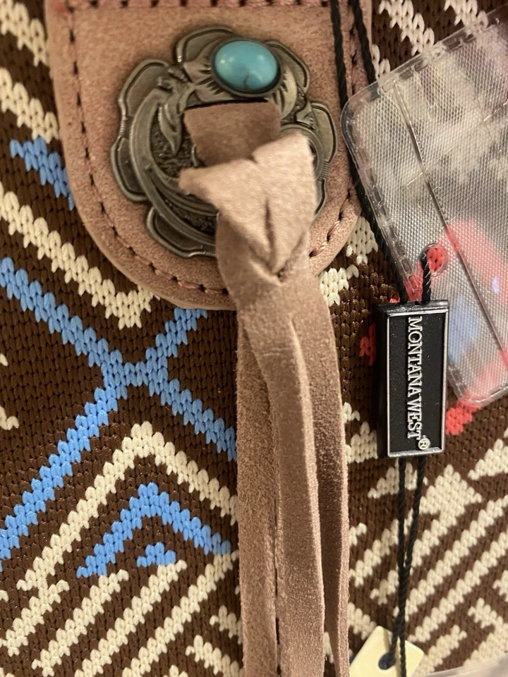 Сумка с короткими ручками скрытого ношения Montana West Aztec новая с ценниками прочтите описание размеров - Изображение 3 из 4